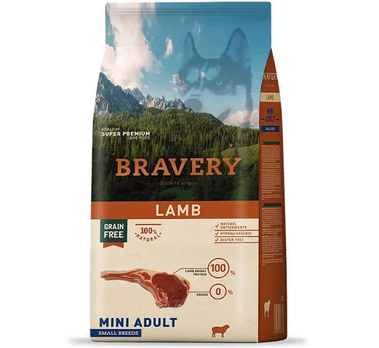 BRAVERY PERRO MINI ADULTO LAMB 2 KILOS